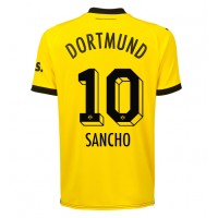 Billiga Borussia Dortmund Jadon Sancho #10 Hemma fotbollskläder 2023-24 Kortärmad